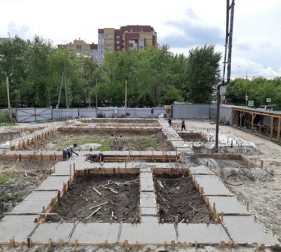 Завершены работы по устройству фундамента храма.